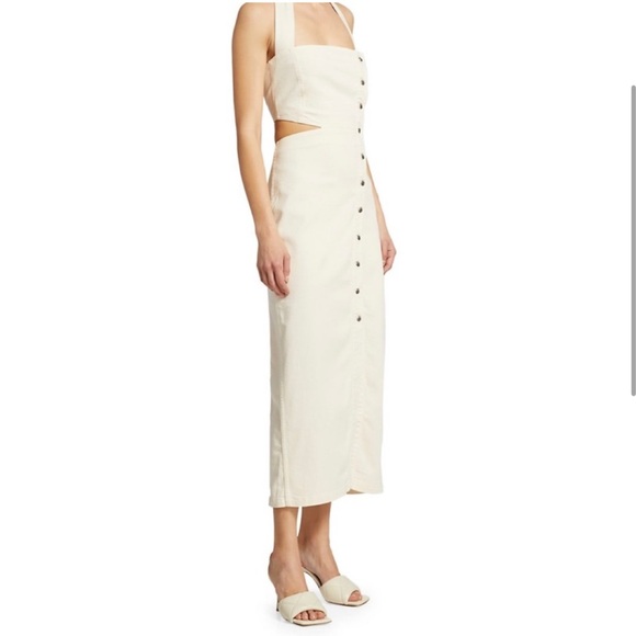 NWT Nanushka Aster Cutout Halter Dress - Picture 1 of 8